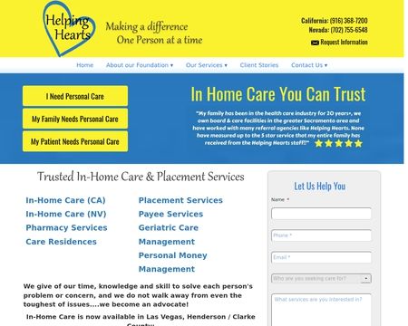 website thubmnail of Helping-Hearts