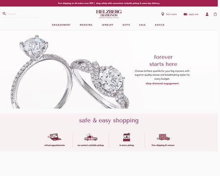 website thubmnail of Helzberg Diamonds