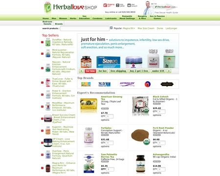 website thubmnail of HerbalLove Shop