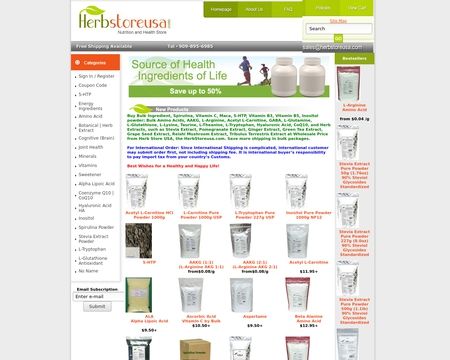 website thubmnail of Herb Store USA