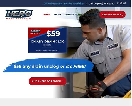 website thubmnail of Herohomeservices.net