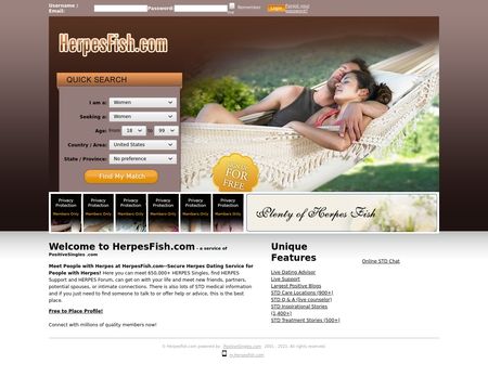 website thubmnail of Herpes / HPV Dating, Friends