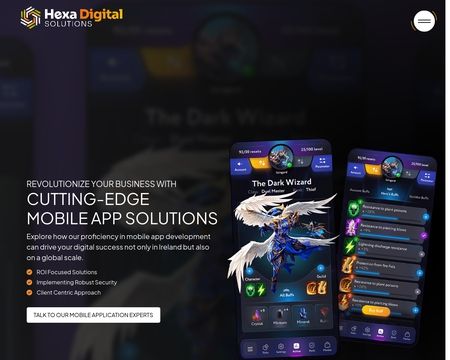 website thubmnail of Hexa Digital Solutions