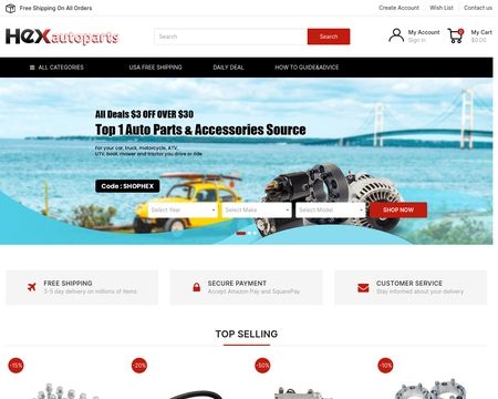 website thubmnail of HexAutoParts