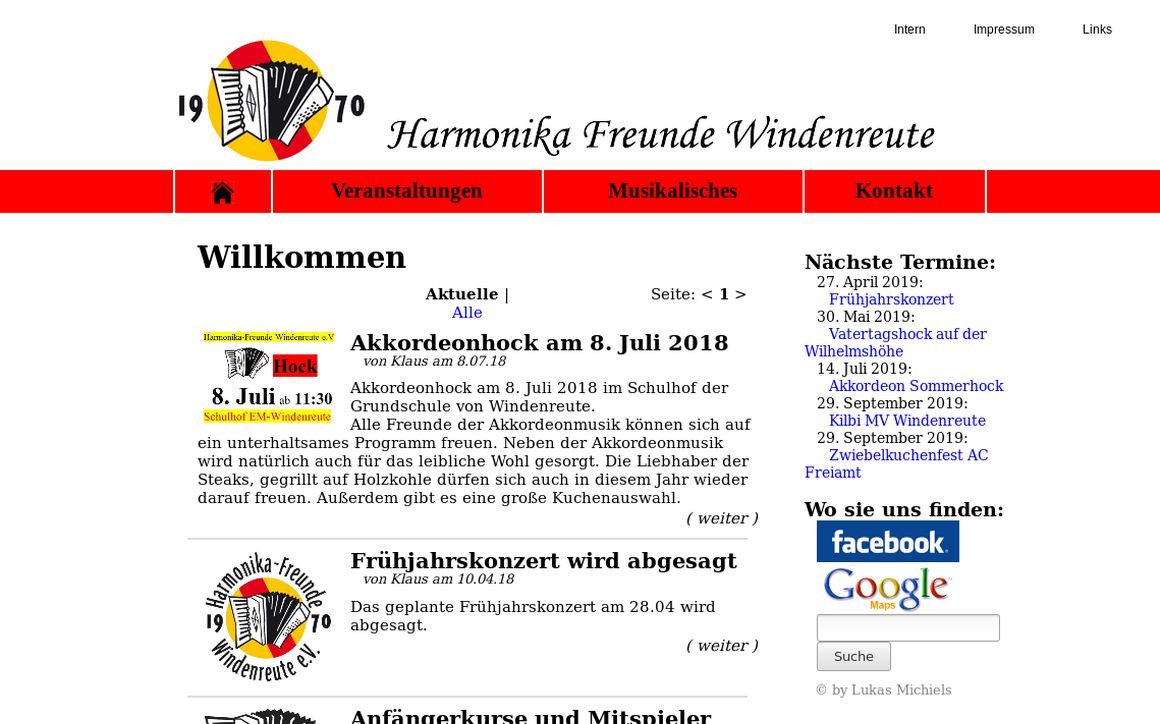 website thubmnail of Hfw1970.de
