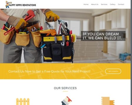 website thubmnail of HappyHippoRenovations