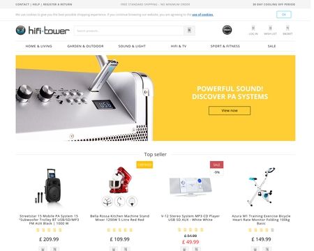 website thubmnail of Hifi-Tower.co.uk