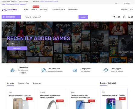 website thubmnail of Highgames