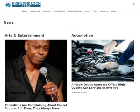 website thubmnail of Highlandlochpress