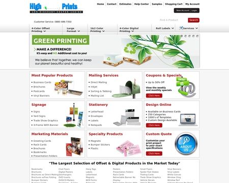 website thubmnail of HighQualityPrints