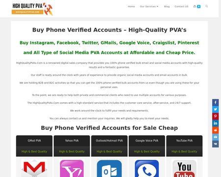 website thubmnail of Highqualitypvas