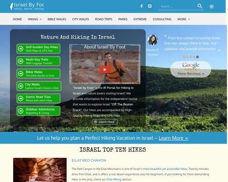 website thubmnail of Israel by Foot