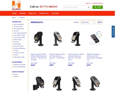 website thubmnail of Hilipro UK Limited