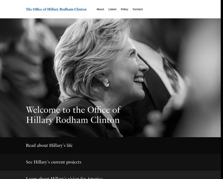 website thubmnail of HillaryClinton