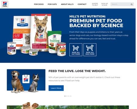 website thubmnail of Hill's Pet Nutrition
