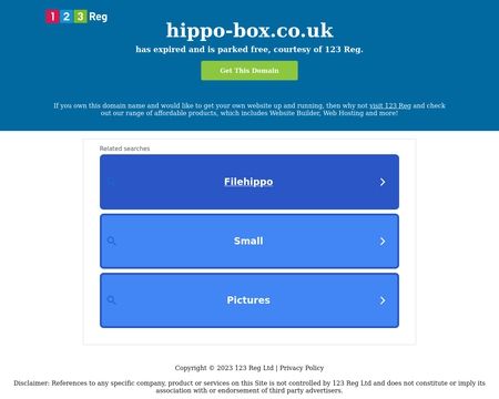 website thubmnail of Hippo-box.co.uk