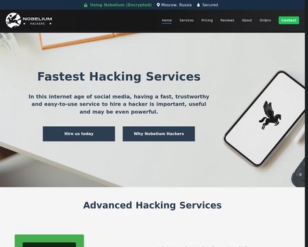 website thubmnail of Nobelium Hackers