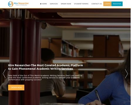 website thubmnail of Hireresearcher.co.uk