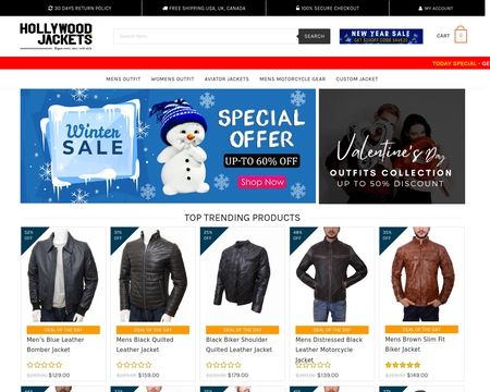 website thubmnail of Hollywood Jackets