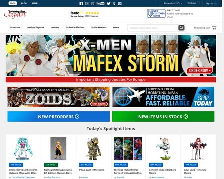 website thubmnail of HobbyLink Japan