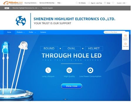 website thubmnail of Shenzhen Highlight Electronics Co. Ltd.
