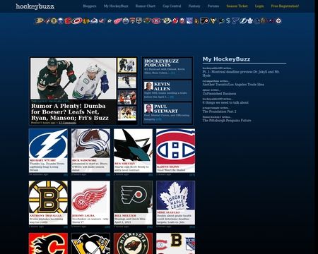 website thubmnail of HockeyBuzz.com