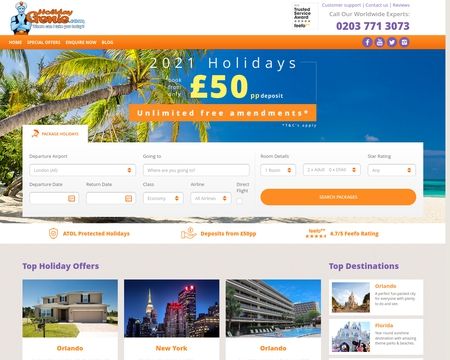 website thubmnail of HolidayGenie