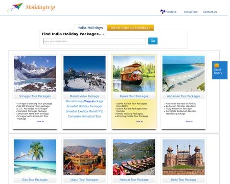 website thubmnail of Holidaytrip