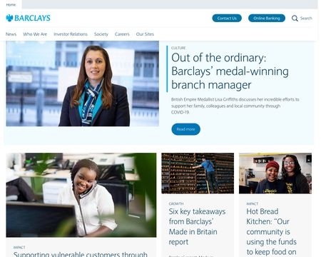 website thubmnail of Barclays Bank