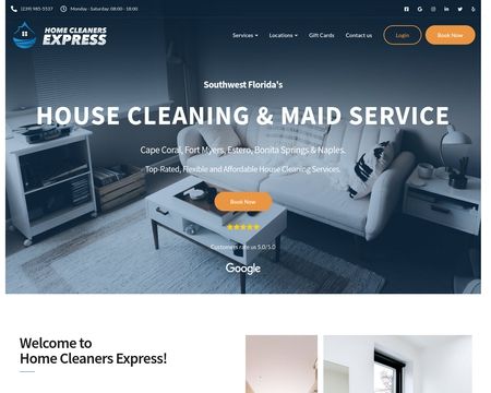 website thubmnail of Homecleanersexpress