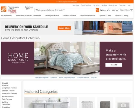 website thubmnail of HomeDecorators