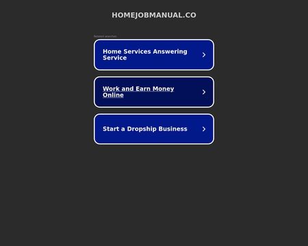 website thubmnail of Homejobmanual.co