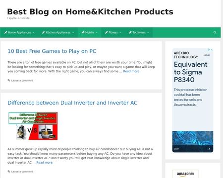 website thubmnail of Best Blog On Home&Kitchen Products