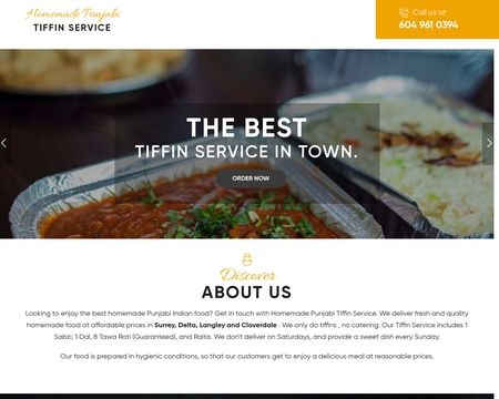 website thubmnail of Homemadepunjabitiffin.ca
