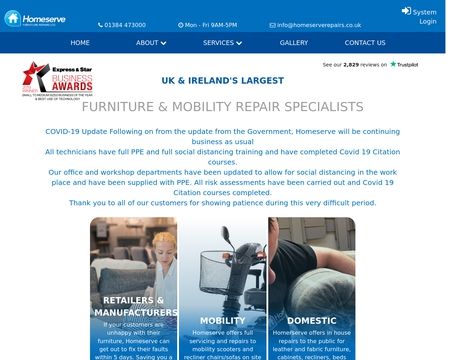website thubmnail of Homeserve Furniture