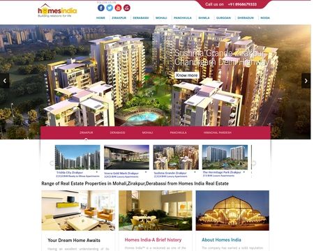 website thubmnail of Homesindia.in