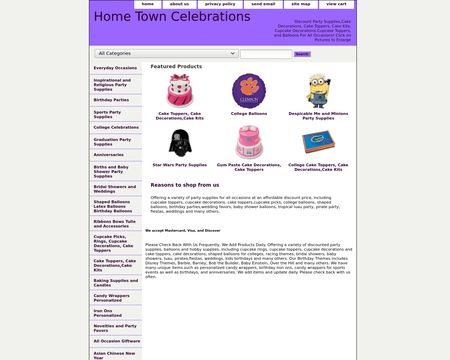 website thubmnail of Home Town Celebrations