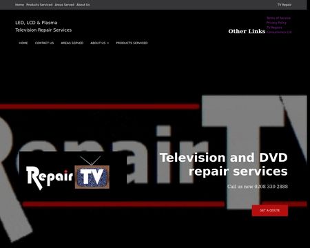 website thubmnail of HomeTVrepair.co.uk