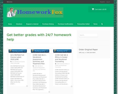website thubmnail of HomeworkFox