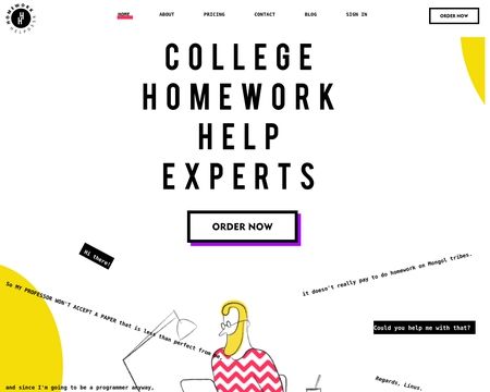 website thubmnail of College Homework Help Experts