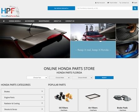 website thubmnail of Hondapartsflorida.com