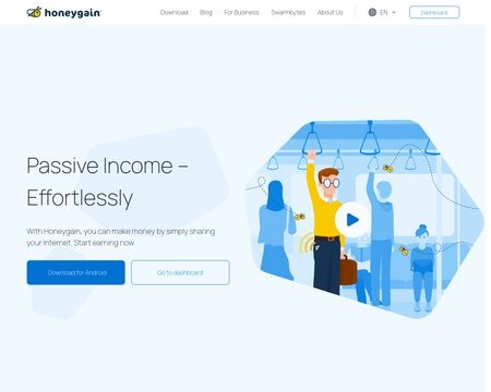website thubmnail of Honeygain