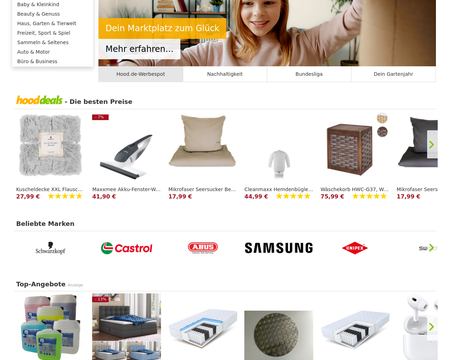 website thubmnail of Hood.de
