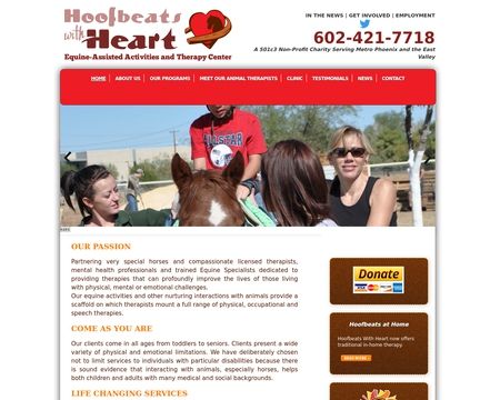 website thubmnail of HoofBeatsWithHeart