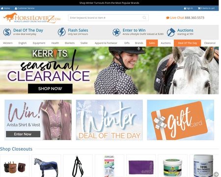 website thubmnail of HorseLoverz