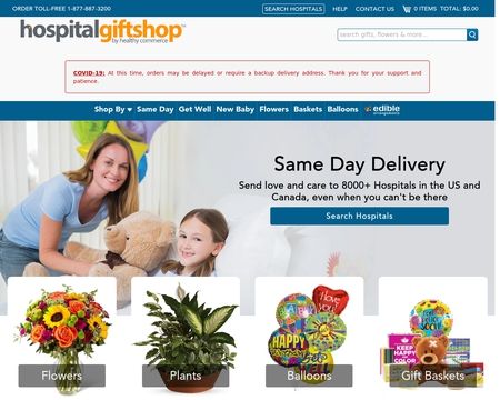 website thubmnail of Hospitalgiftshop