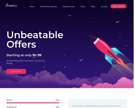 website thubmnail of Hostcry