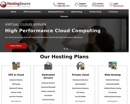 website thubmnail of HostingSource