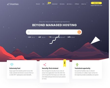 website thubmnail of Hostiso