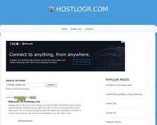 Thumbnail of Hostlogr.com